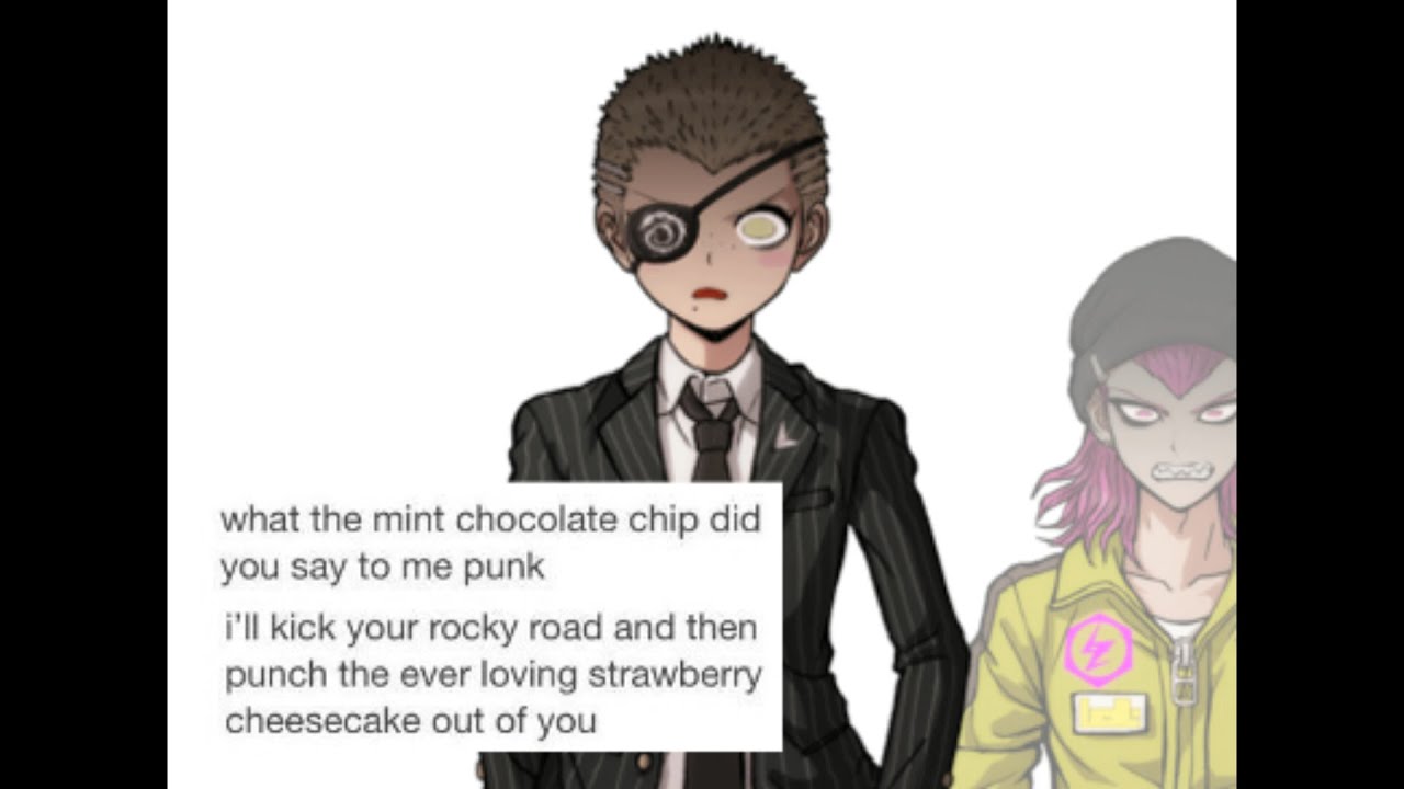 Danganronpa Text Posts With Cringey Impressions