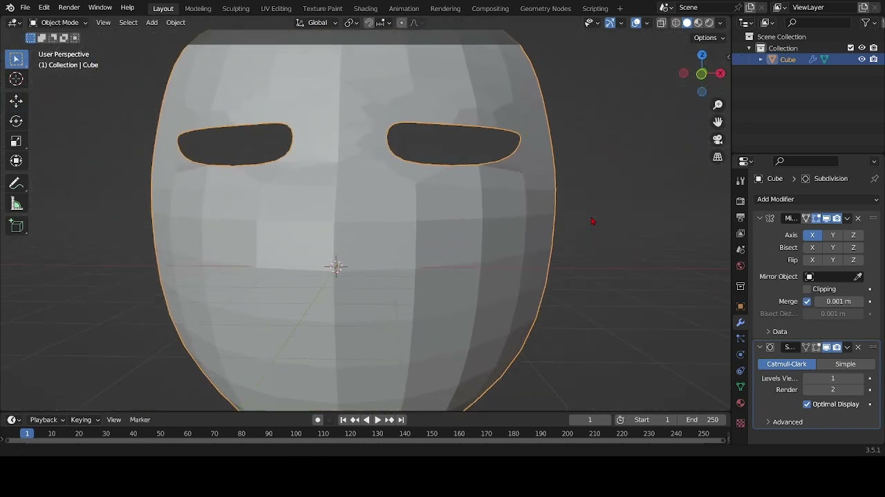 how to make a mask in blender tutorial