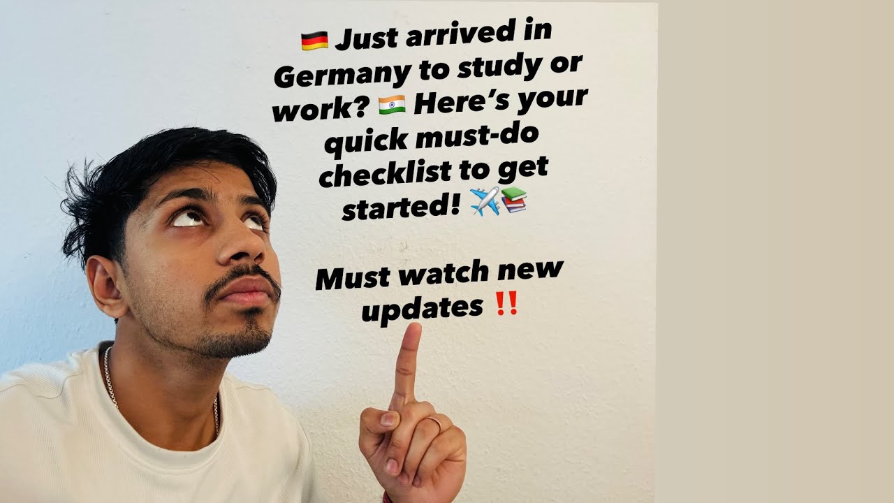 “New to Germany? 🇩🇪 Essential Checklist for International Students! #StudyInGermany #MoveToGermany”