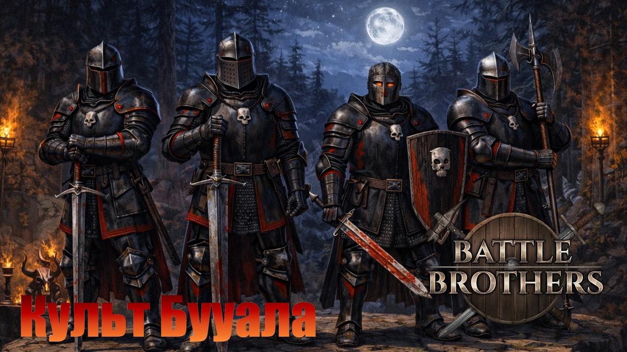 Братья наемники, последователи культа Бууала. Battle Brothers. Часть 13.