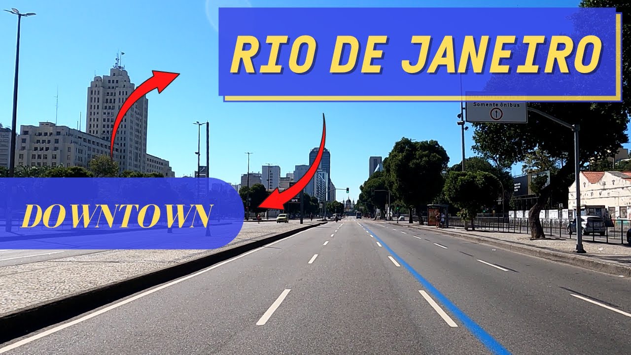 Rio de Janeiro | 4K | Passeio Virtual | Dirigindo do Bairro da Tijuca até o Centro do Rio de Janeiro