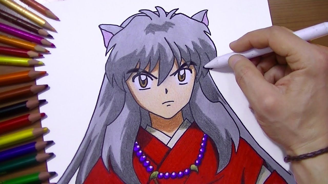 رسم انيوشا في خطوات سهلة | تعلم واستمتع برسم الانمي