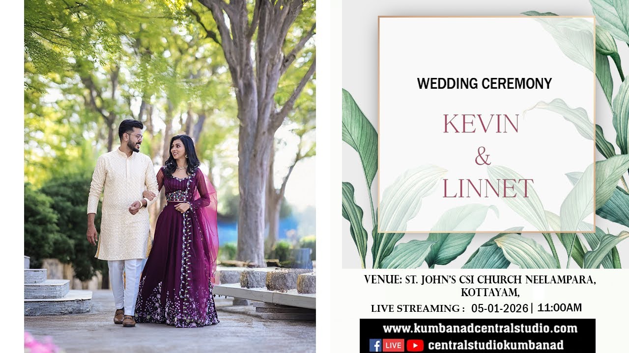 WEDDING LIVE STREAMING - KEVIN  &  LINNET  (05-01-2026)