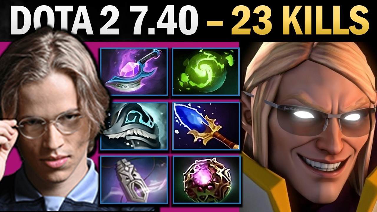 Invoker Pro Mid with 23 Kills and 956 GPM - Dota 2 7.41