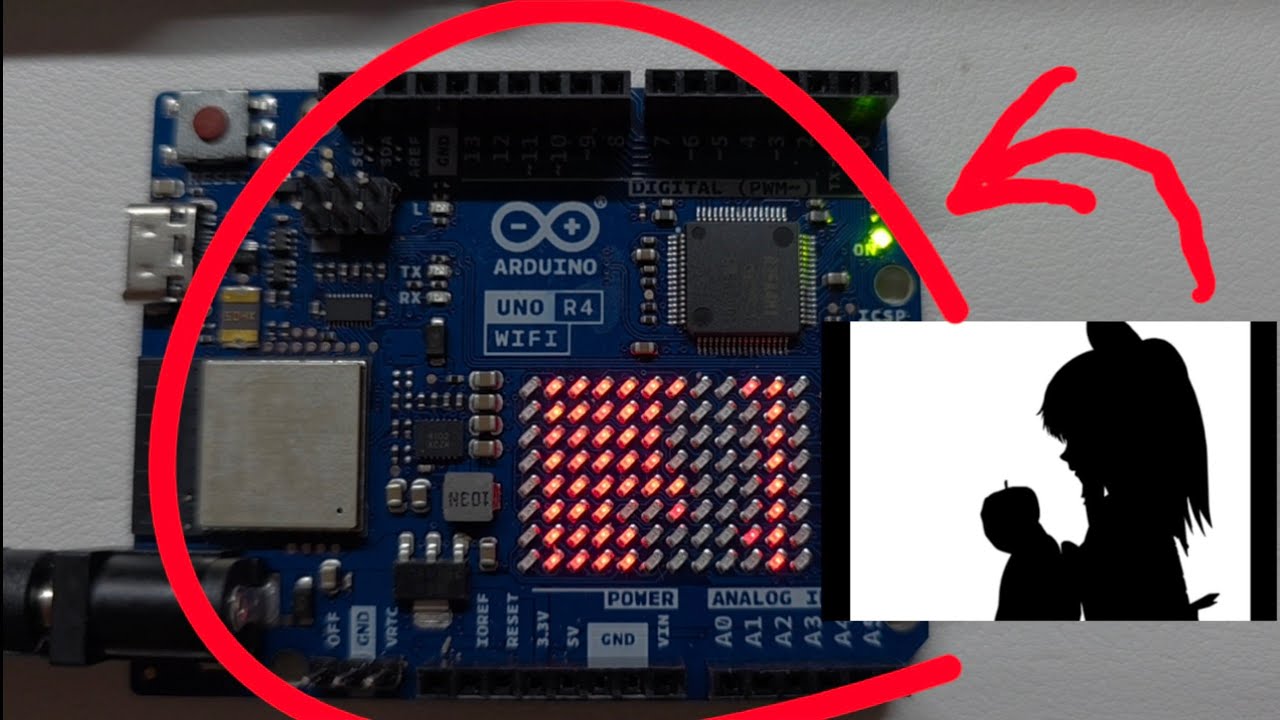 BAD APPLE！！ :  Arduino Uno R4 WiFi
