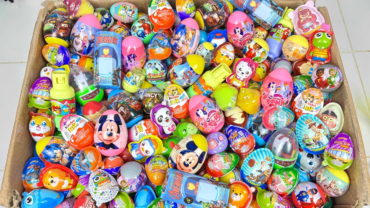 Unpacking So Many Surprise Egg, Blind Box, and Kinder Joy With Satisfying Toy Inside