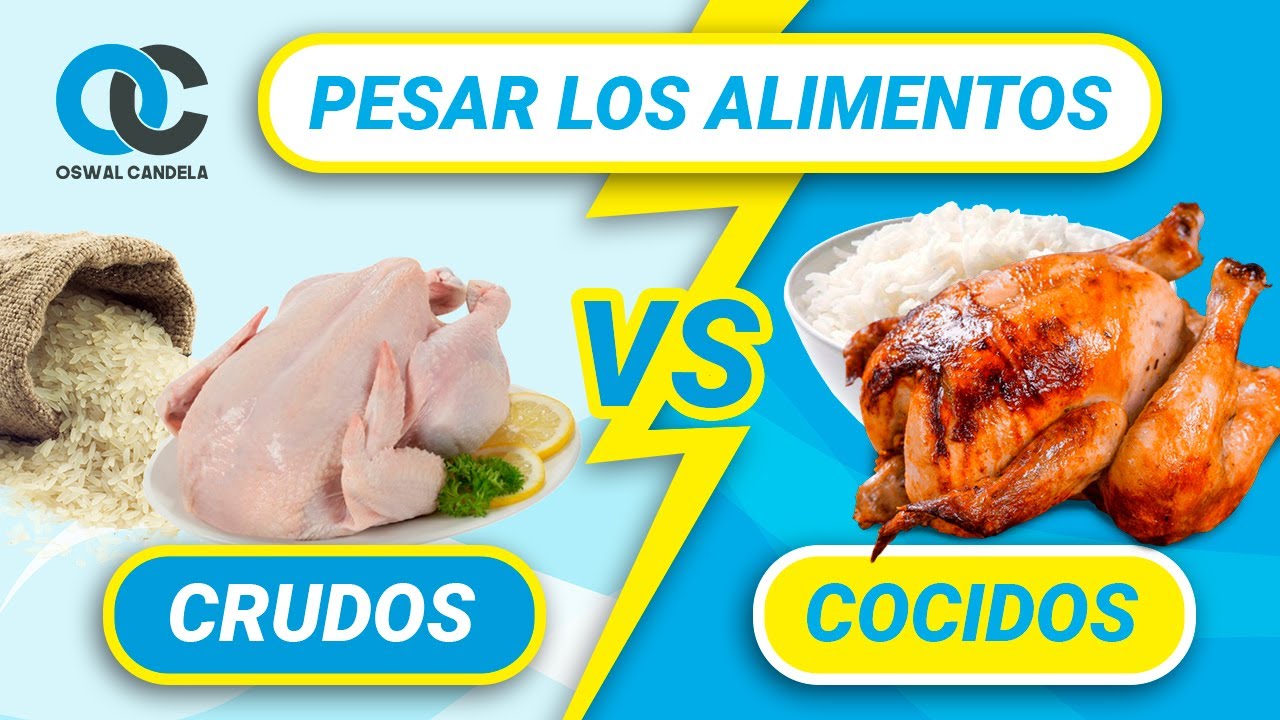 &iquest;C&oacute;mo pesar los alimentos? &iquest;Crudos o cocidos?