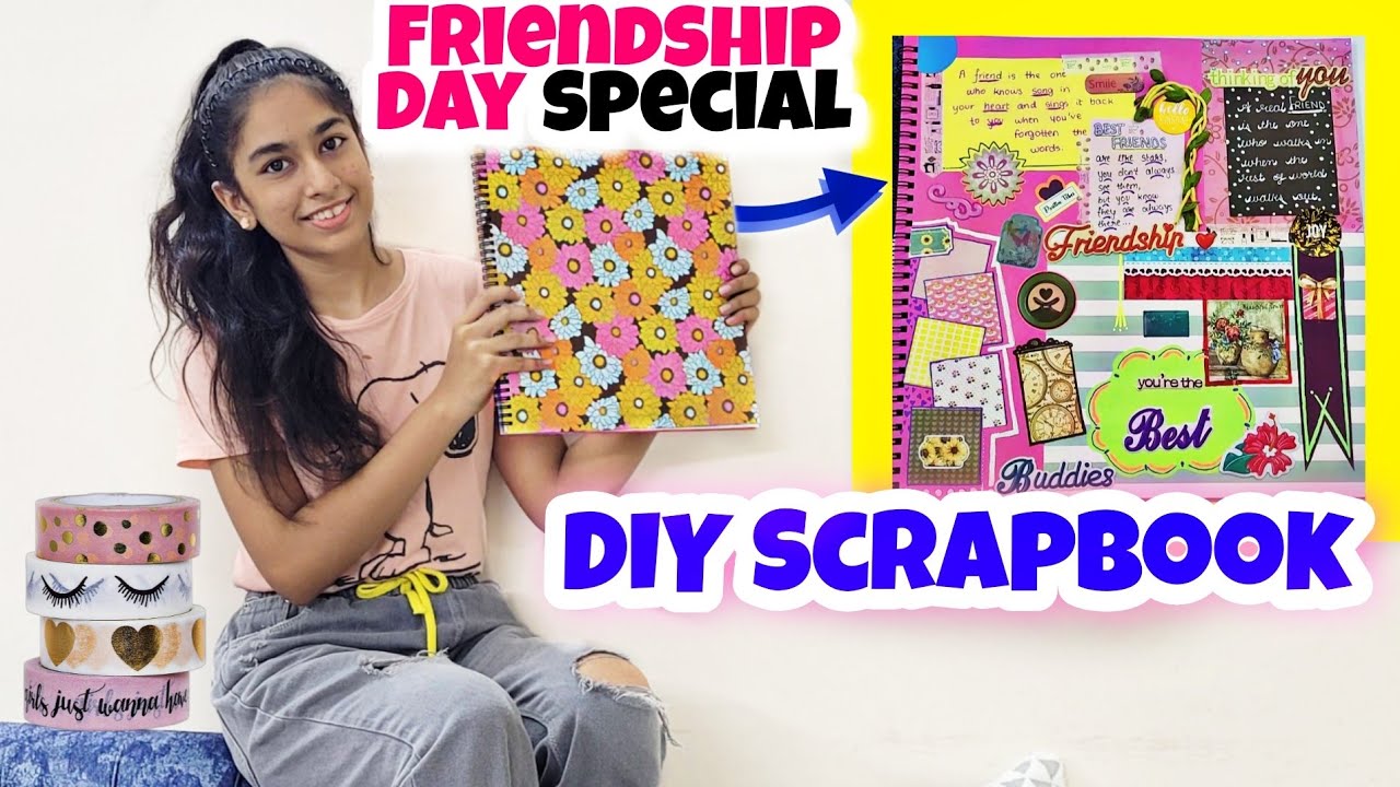 🌈 Friendship Day Special Scrapbook🖍📒 | Vlog | Riya's Amazing World