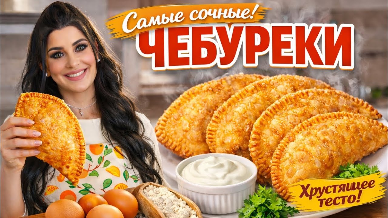 ХРУСТЯЩИЕ и СОЧНЫЕ ЧЕБУРЕКИ! #маниша 