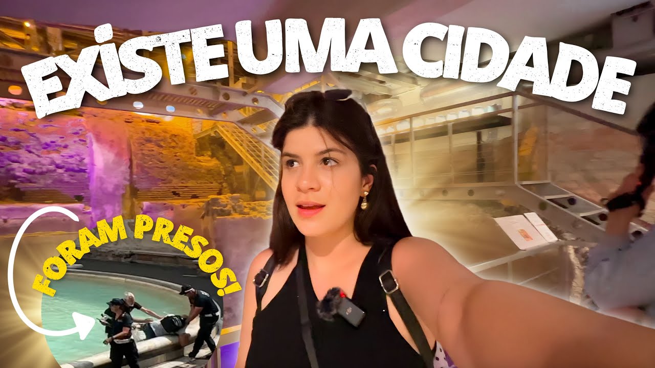 CHOCADOS COM O SUBTERRANEO DA FONTANA DI TREVI EM ROMA!