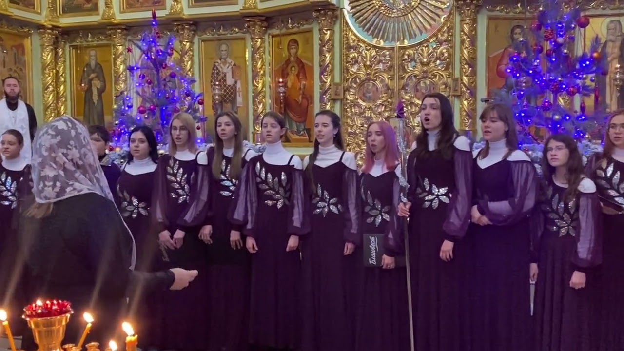 «Кондак Рождества Христова» Д.Бортнянский - подготовительная группа ансамбля Благовест