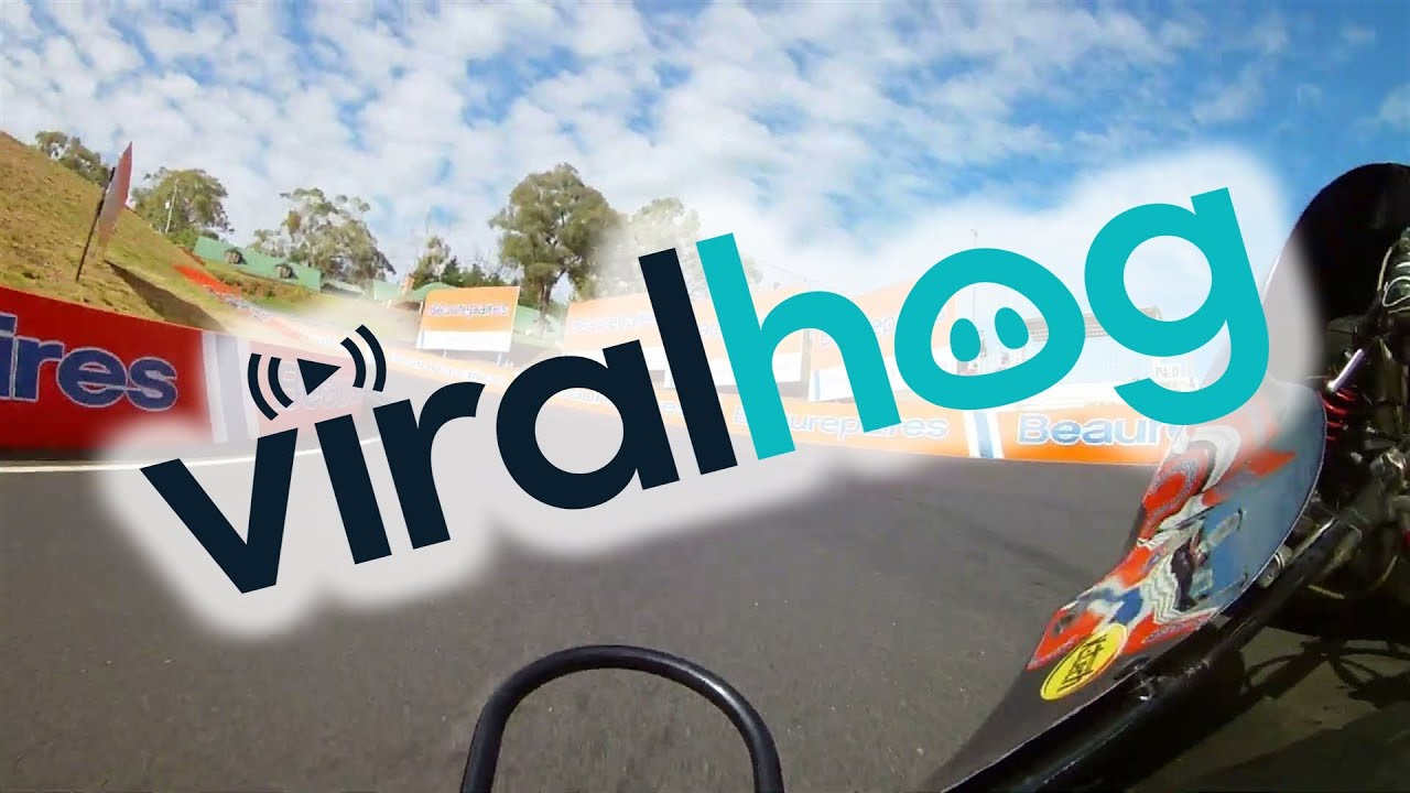 Sidecar POV with Motorcyclist on Race Track || ViralHog