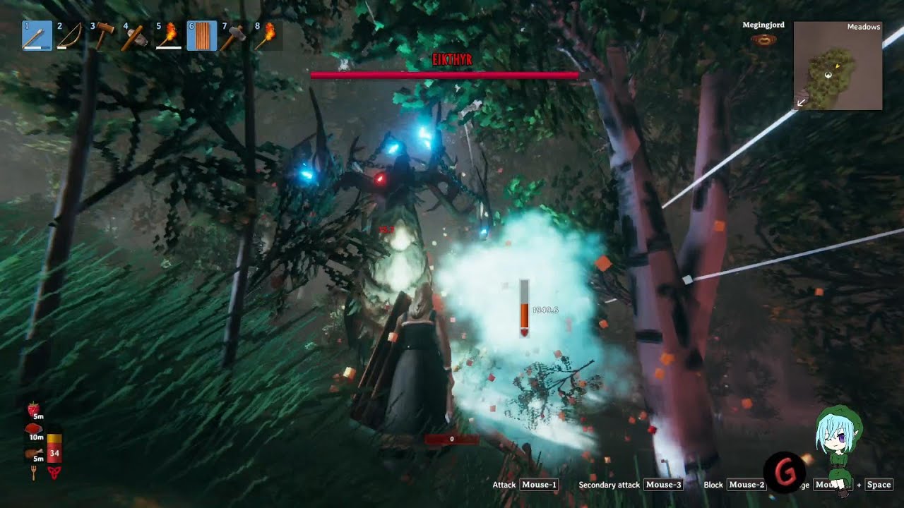 Grimitor's Challenge Ended in a Draw| Valheim Eikthyr Summoning