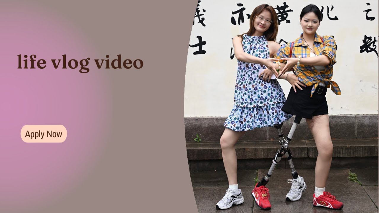Amputee girls  lhd and dak travel walking fummy moments