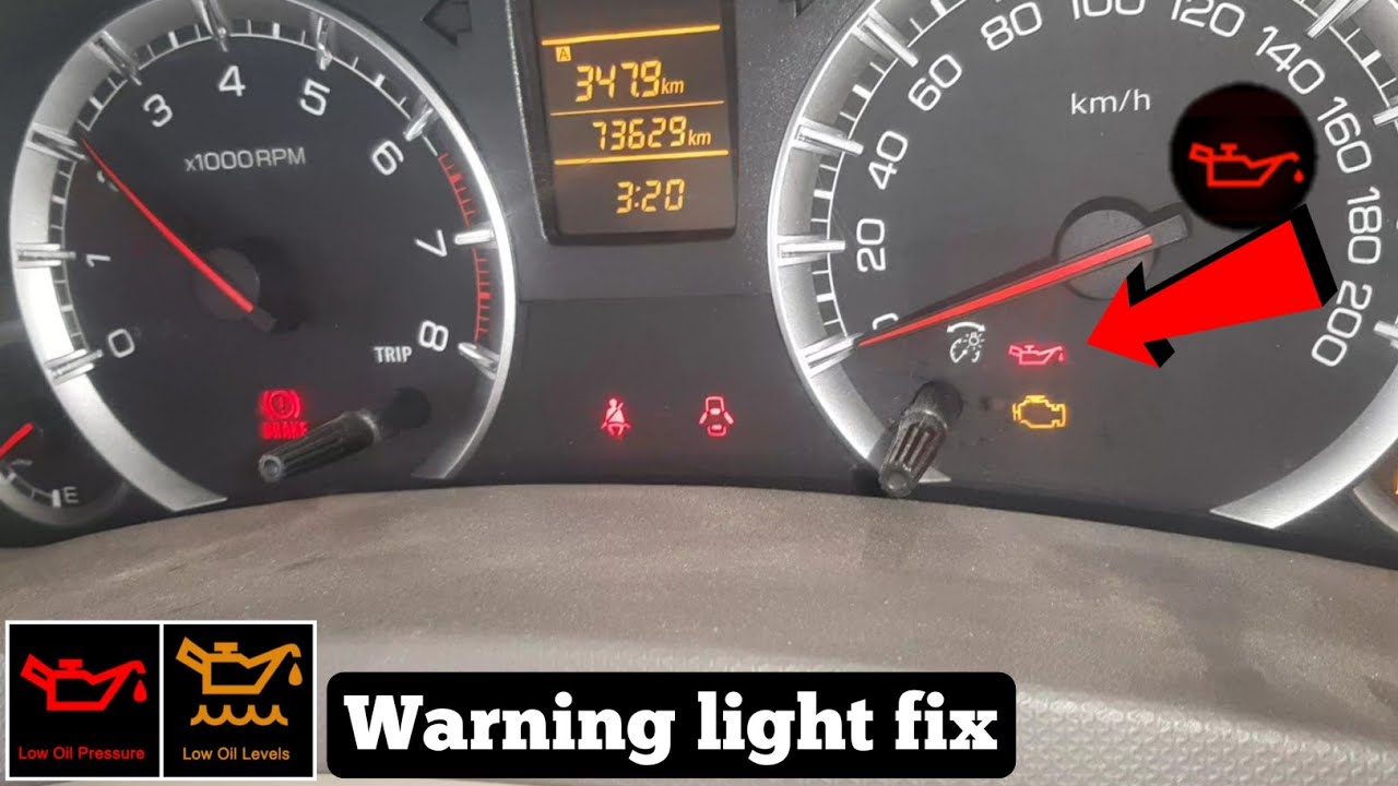 Oil pressure low warning light problem resolve