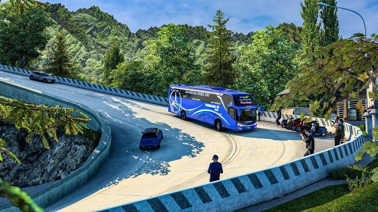 New mountain map mod for bussid // mountain road bussid #39