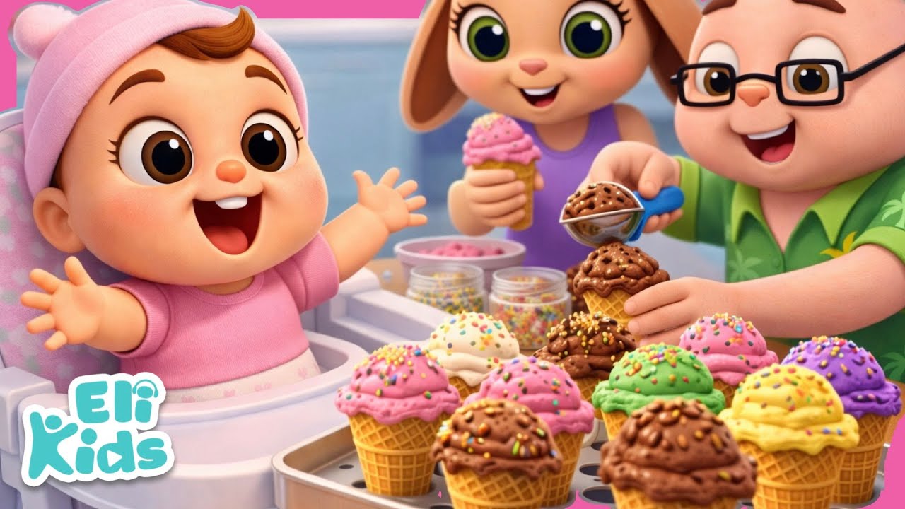 Family Ice Cream Day🍦| Eli Kids Nursery Rhymes
