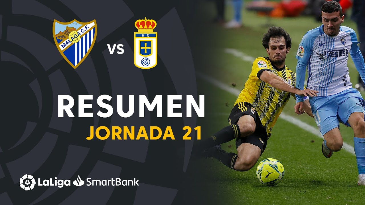 Resumen de M&aacute;laga CF vs Real Oviedo (1-1)