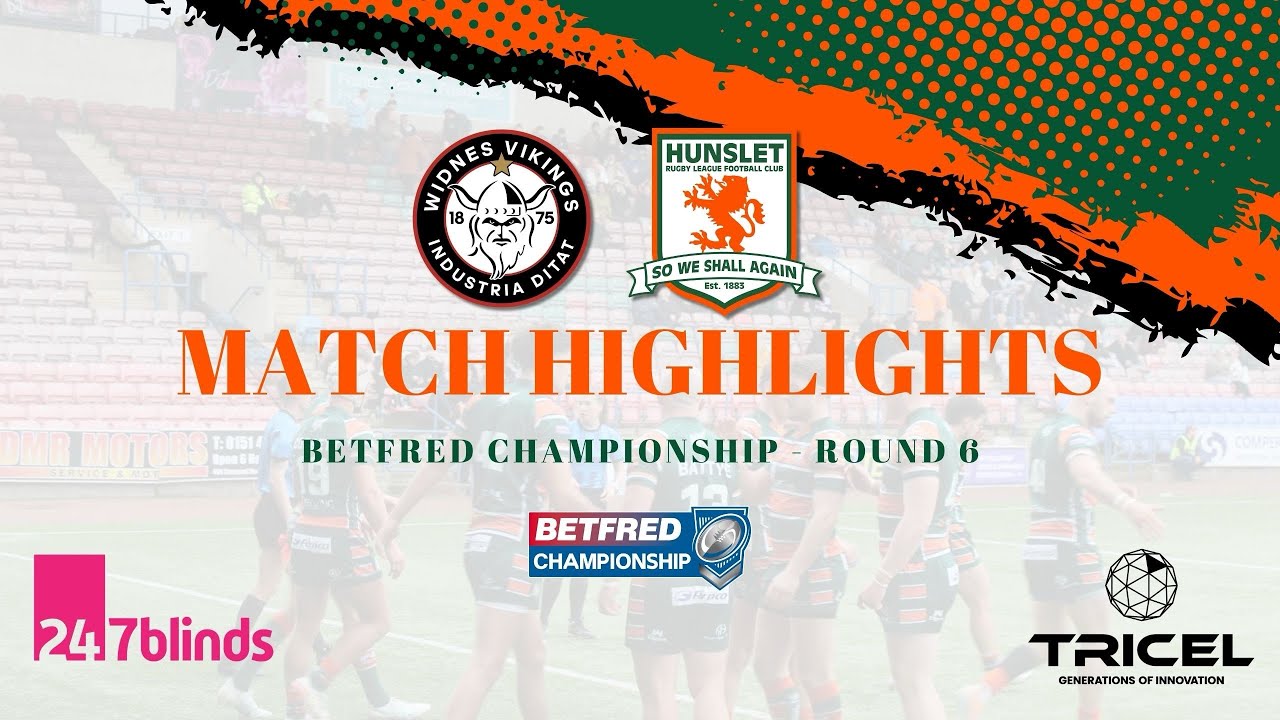 R6 Championship | Widnes Vikings v Hunslet RLFC | Match Highlights 