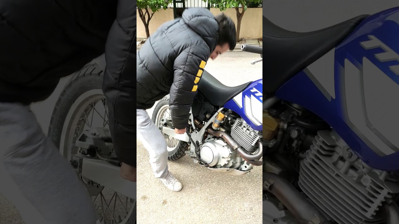 Yamaha ttr 600 kick start with hand 💪