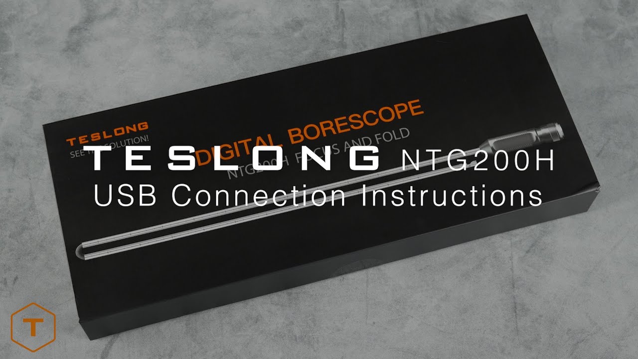 How To Connect Your Teslong NTG200H Borescope Via USB