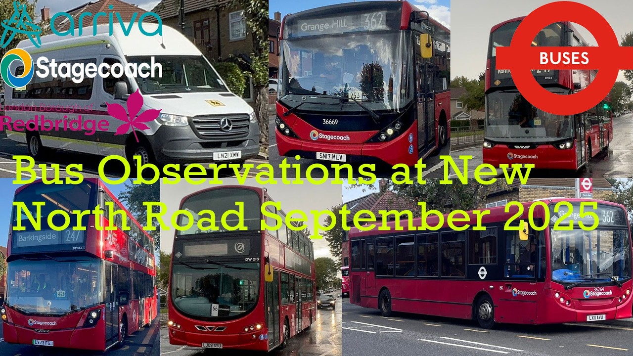 Bus Observations at New North Road September 2025