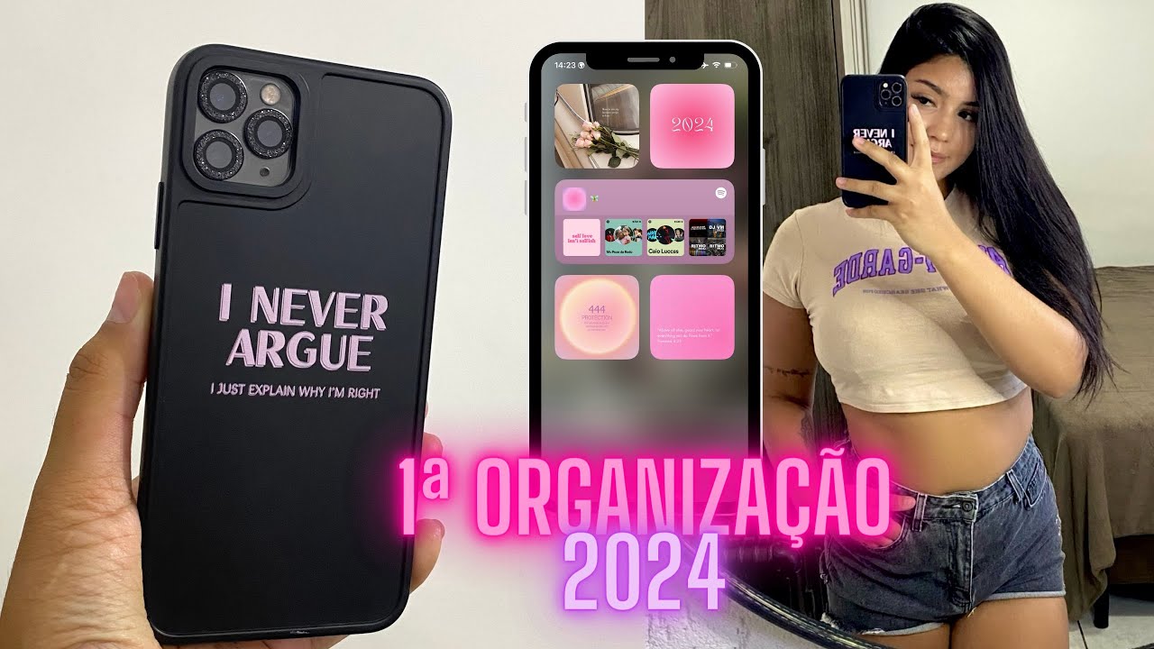 Organizando meu celular para 2024! ✨