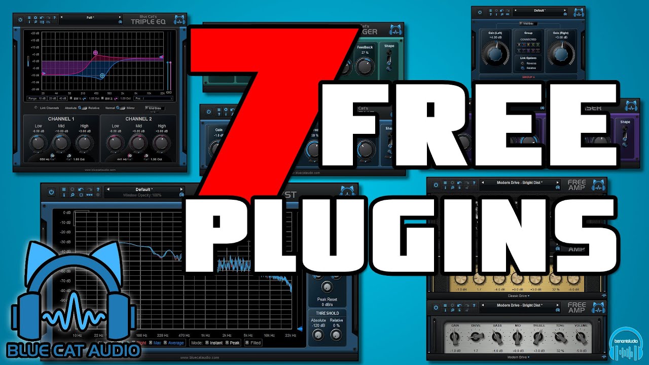 FREE PLUGIN ALERT - 7 Free Plugins From Blue Cat Audio (AAX, AU, VST)