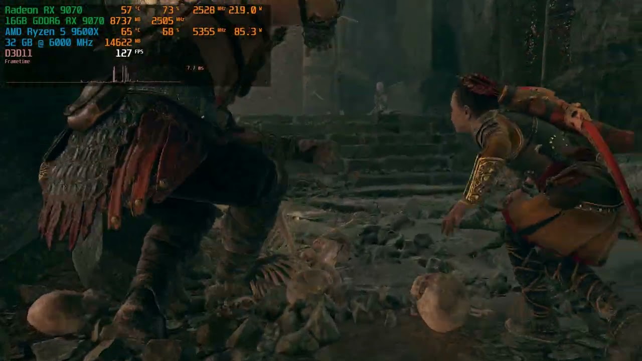God of War - RX 9070 + Ryzen 5 9600X | 1440P | ULTRA Settings