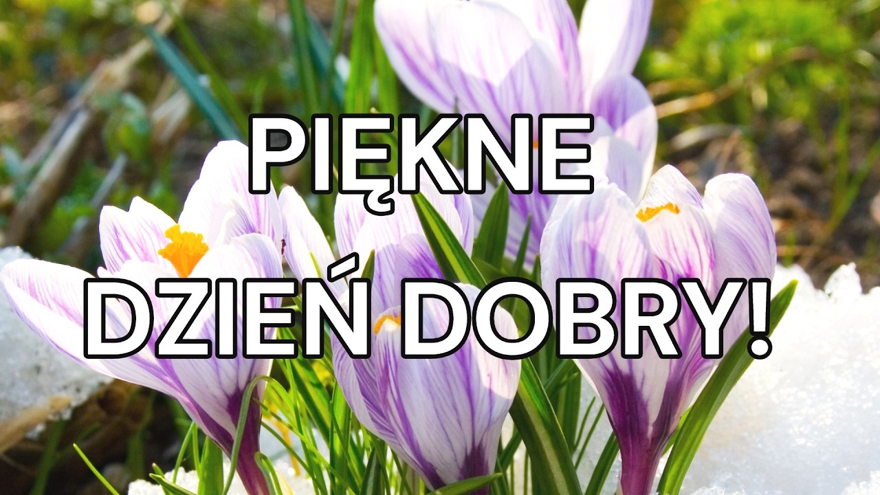 Wiosna idzie! Życzenia na Dzień Dobry 🌸 Piękny wiersz i muzyka na powitanie dnia.