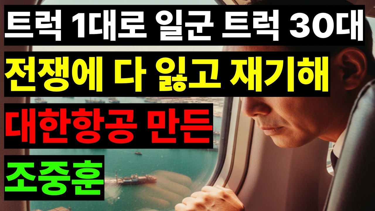 트럭 1대로 시작해 하늘을 날린 남자의 충격 실화, 대한항공 조중훈