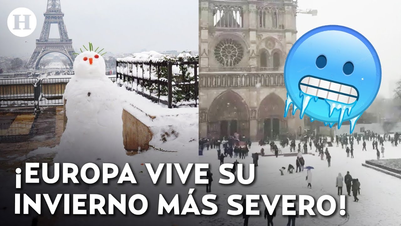 &iexcl;Im&aacute;genes que parecen irreales! Ola de fr&iacute;o extremo cubre gran parte de Europa