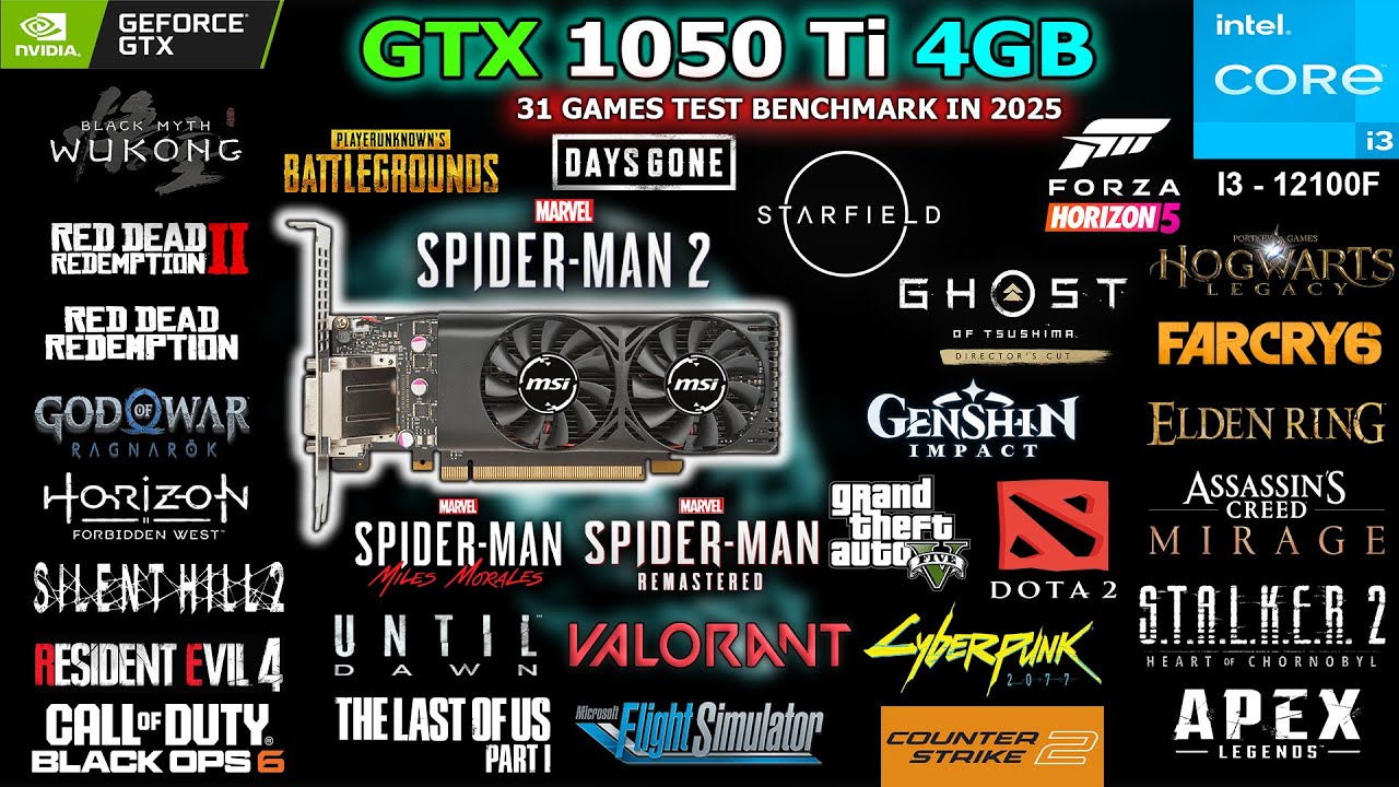 GTX 1050 Ti Tested 31 Games in 2025 // Still Strong and Worth? #gtx1050ti #benchmark #gtx1050ti4gb