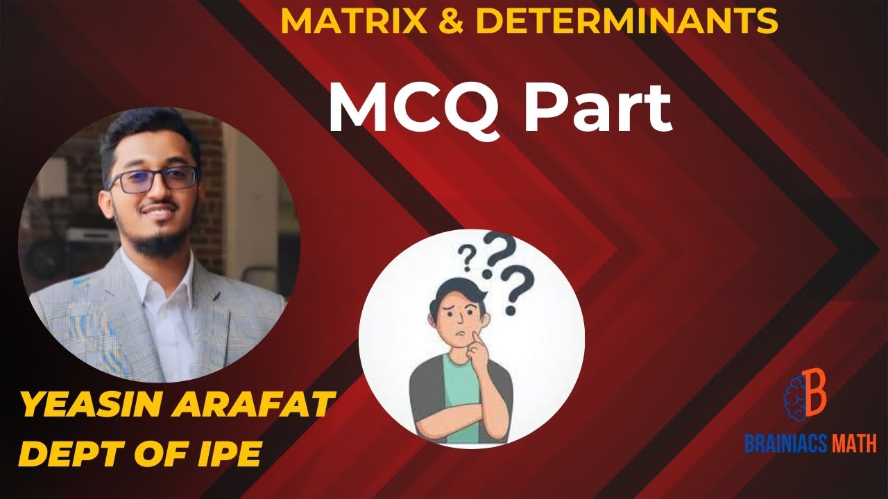 Lecture:12  Matrix & Determinant  MCQ part