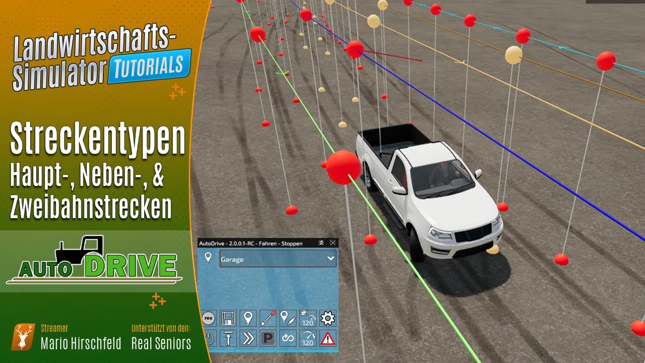 LS22 Tutorials: 🚜 Auto Drive - Streckentypen - Grundlagen für Anfänger mit AutoDrive
