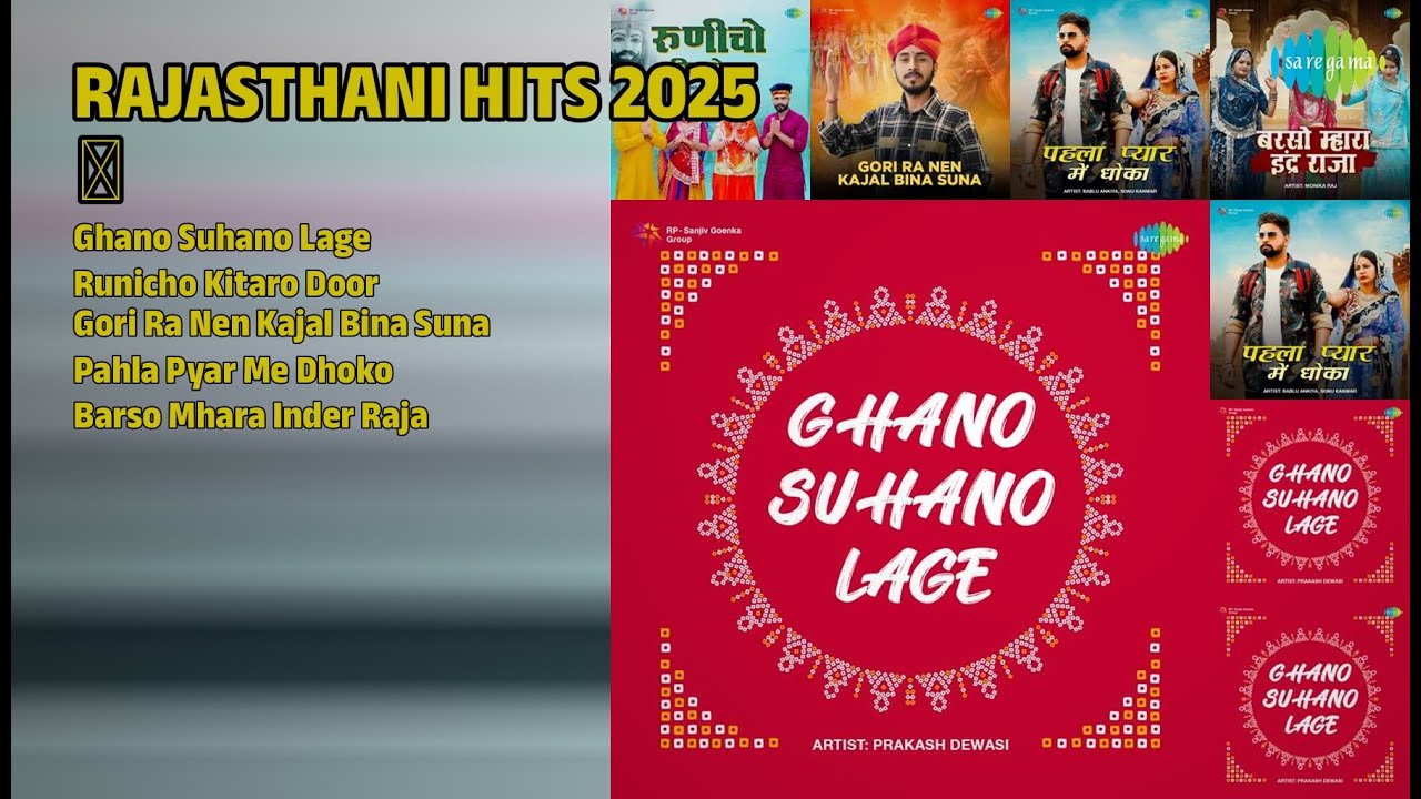 राजस्थानी हिट्स 2025 ✨ | Prakash Dewasi Songs | Ghano Suhano Lage | Runicho Kitaro Door