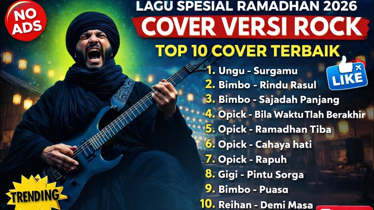 Lagu Religi Ramadhan Versi Rock Terbaik 2026 Full Album Cover Energik