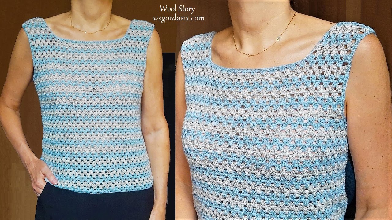 EASY CROCHET SUMMER TOP TUTORIAL |for all sizes| Heklana bluza