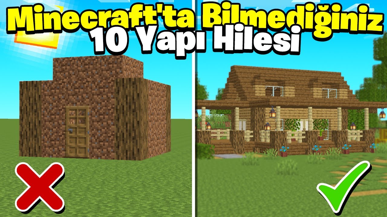 Minecraft'ta Bilmediğiniz 10 YAPI HİLESİ