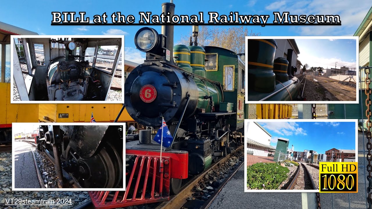 Cab Ride on steam engine BILL at the National Railway Museum - GoPro Mounted to Locomotive!
