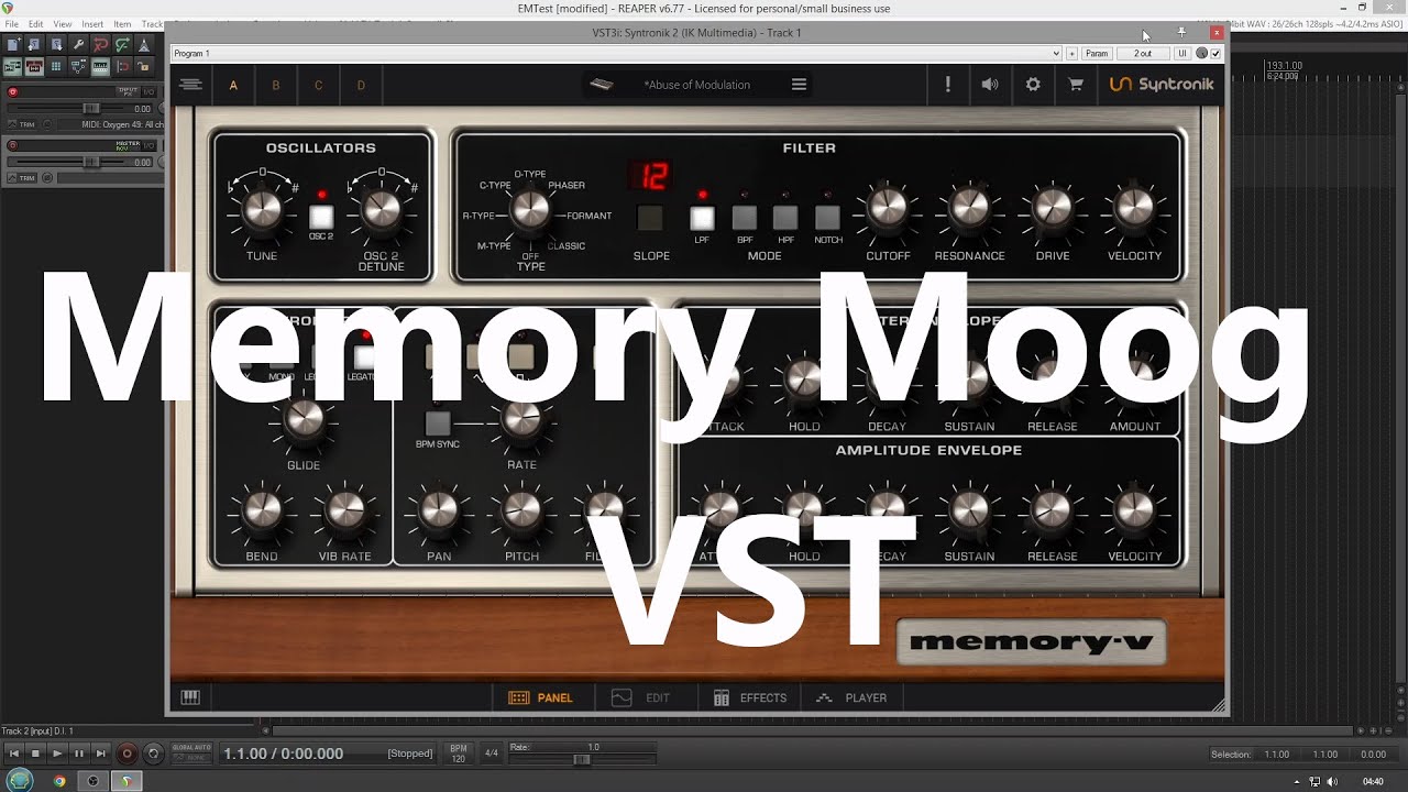 IK Multimedia Syntronic 2 Memory V (No Talking)