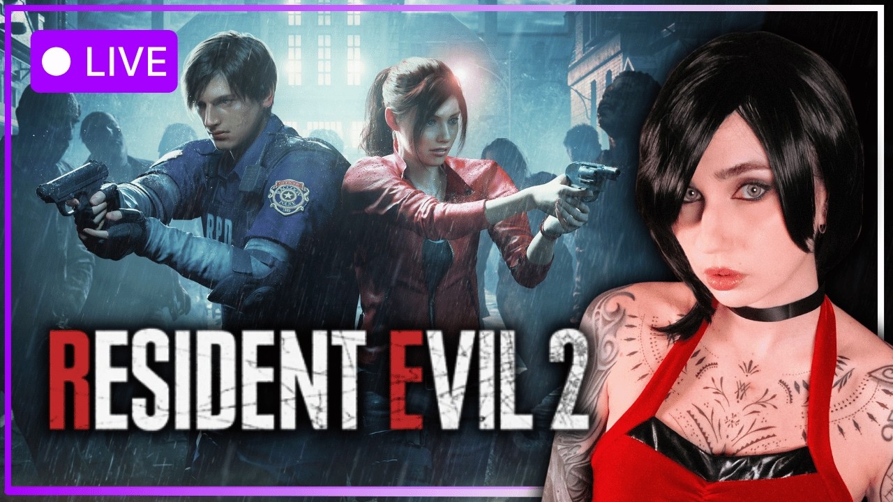 🟣LIVE | RESIDENT EVIL 2 REMAKE · First Playthrough | Ada Wong Cosplay | Day 2