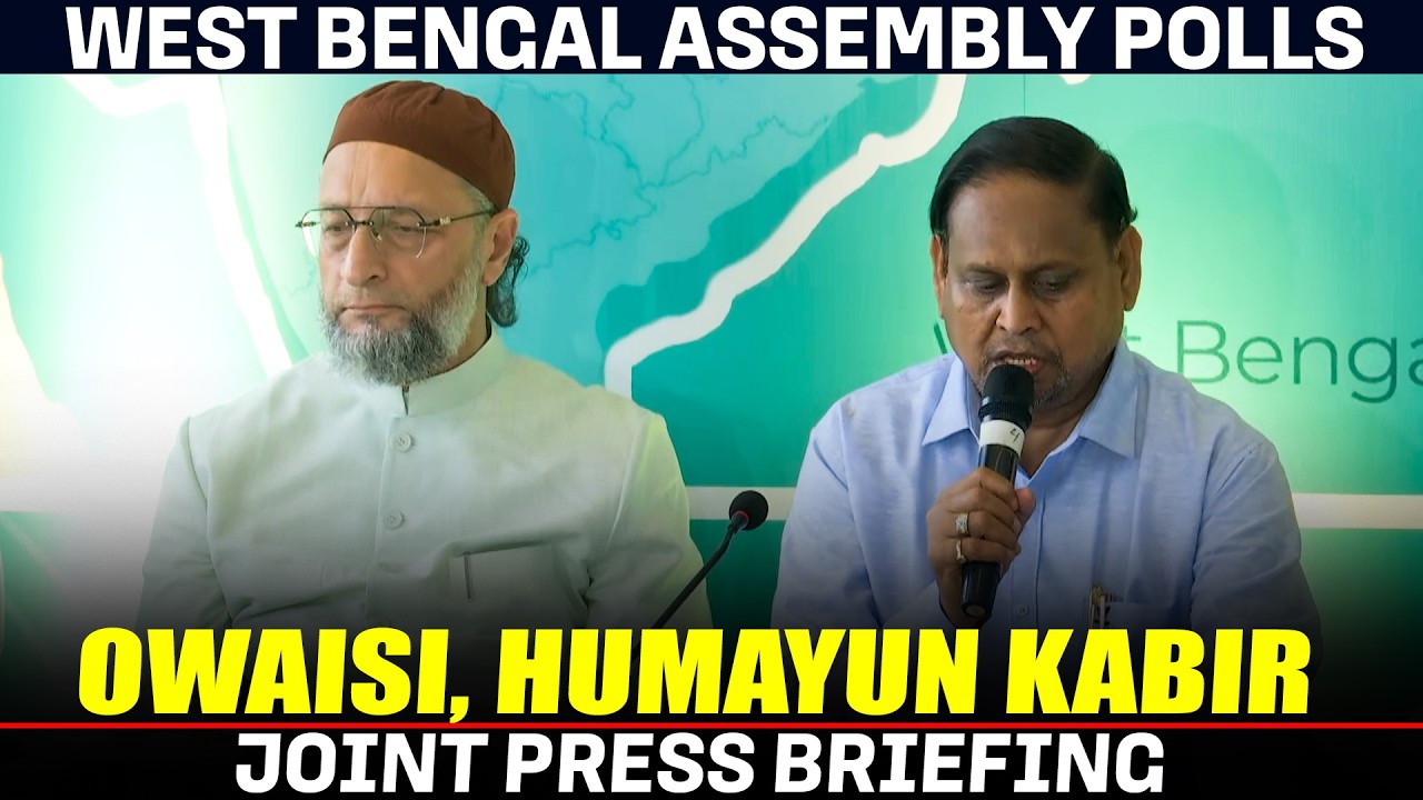 Asaduddin Owasi & Humayun Kabir hold joint Briefing | AIMIM-AJUP Alliance | West Bengal polls