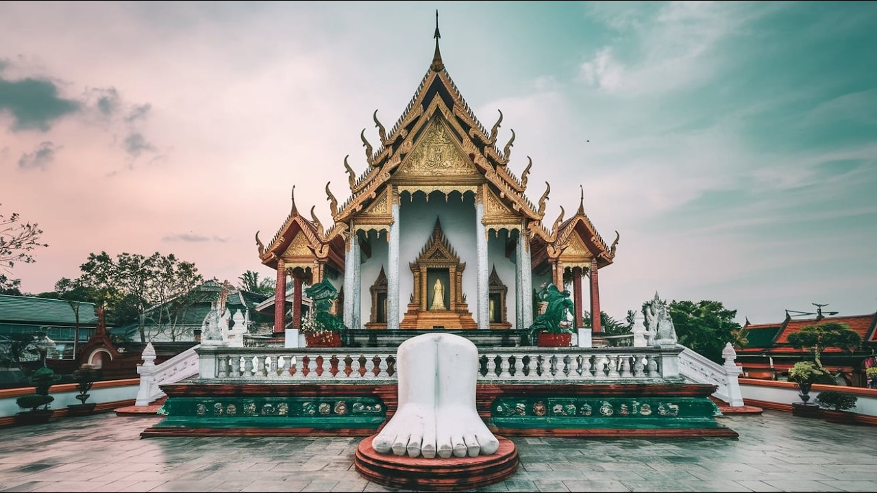 Title: Wat Phra Phutthabat - The Sacred Khmer-Inspired Temple in Saraburi