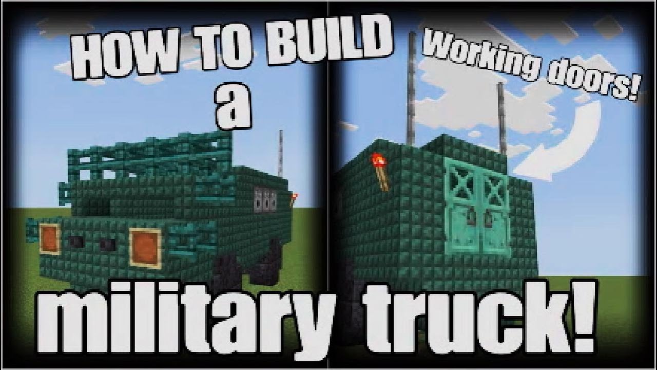 How to build a simple military truck in minecraft