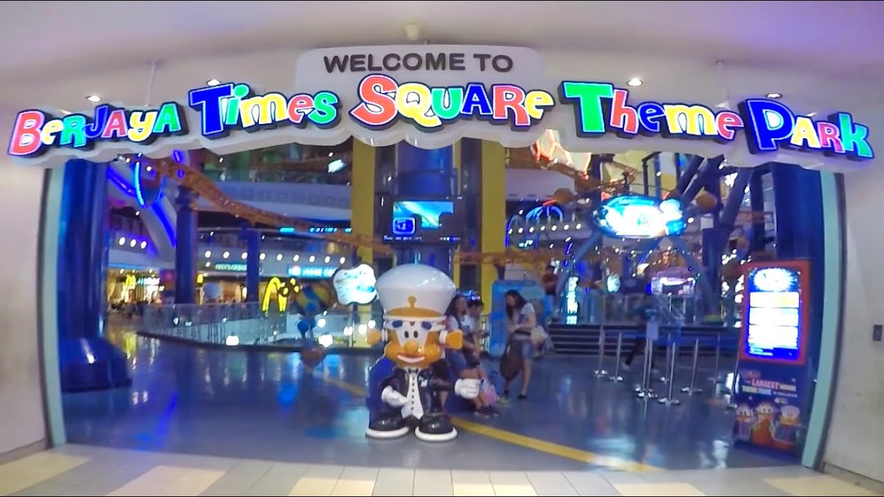 Roller Coaster in Mall 🎢  Berjaya Times Square Theme Park - Mall | Kuala Lumpur 🇲🇾 Malaysia  ②⓪①⑥