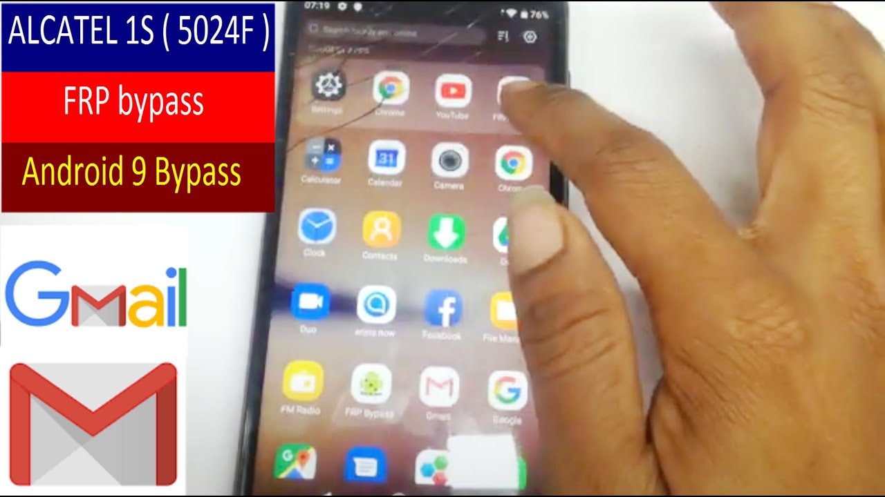 ALCATEL 1S ( 5024F )  FRP bypass | All ALCATEL Android 9 Bypass