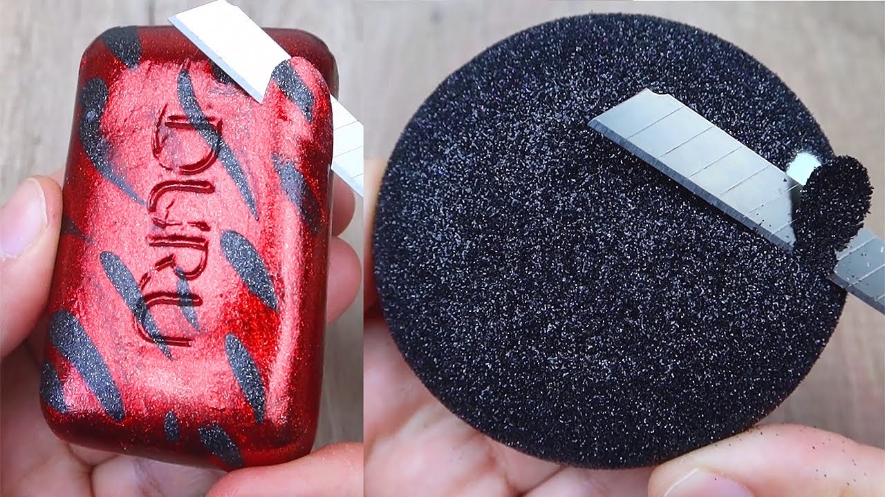 Relaxing Soap Cutting ASMR. Satisfying Soap and lipstick cutting. Corte de jabón - 1095