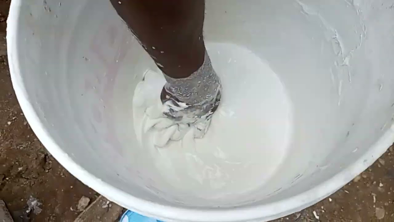 How to mix pop paint for wall screeding