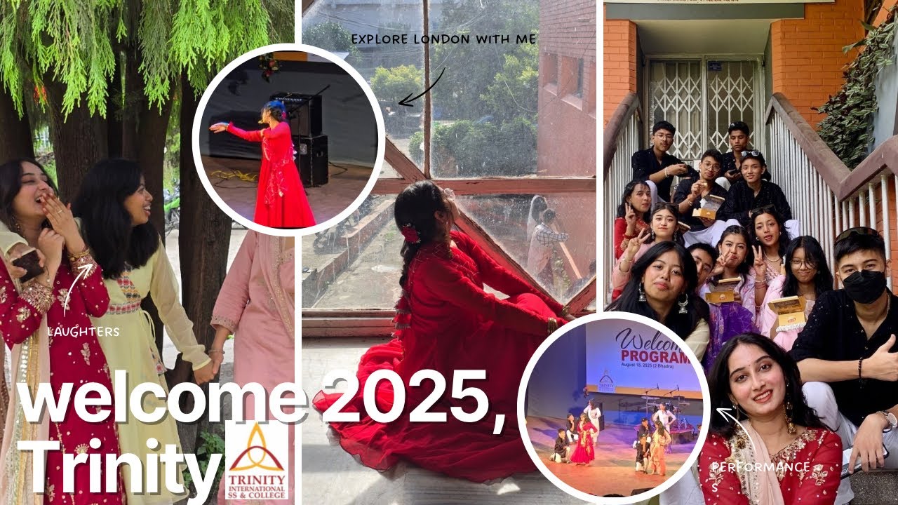 Trinity Welcome 2025 VLOG 🪩|Taniya|Management, dances, songs, comedy, backstages #vlog#life#fyp 